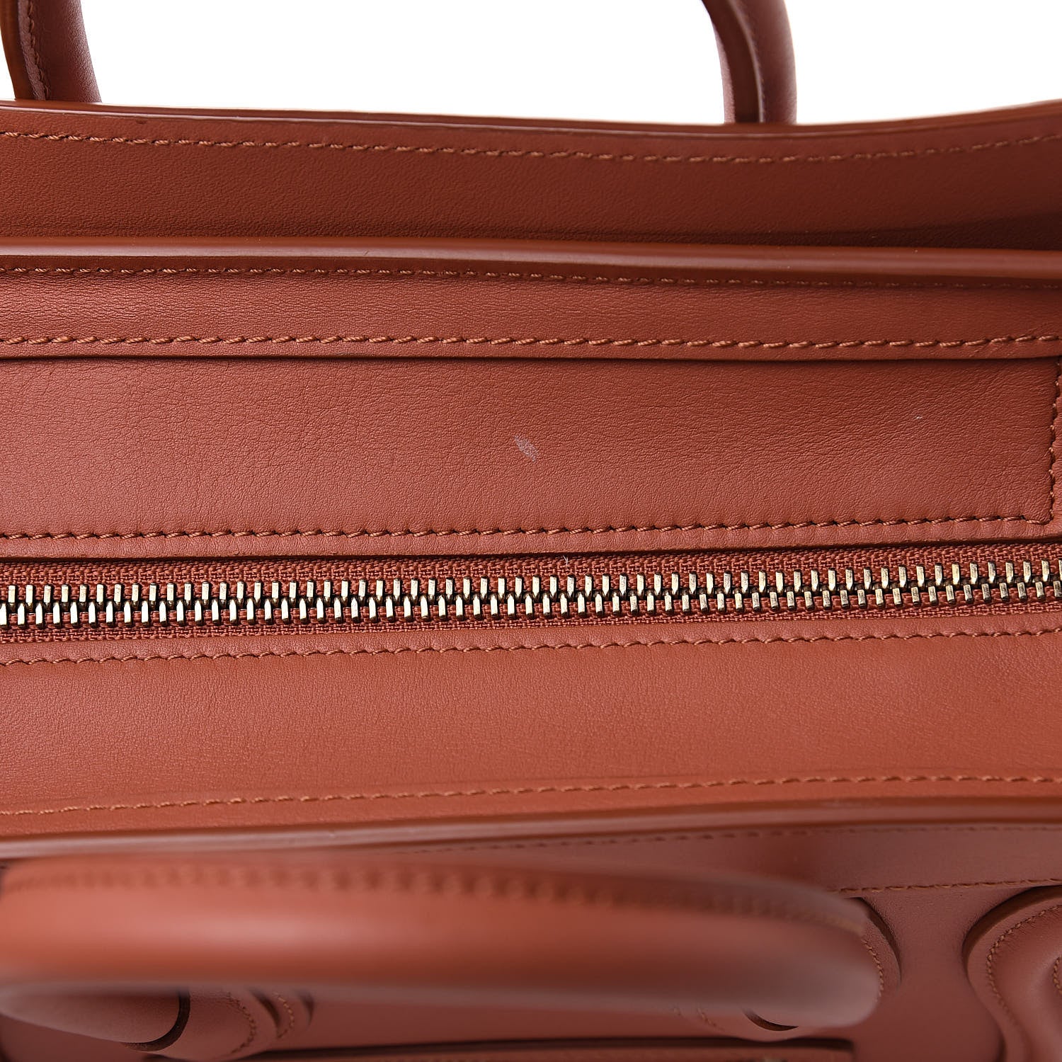 Celine Smooth Calfskin Nano Luggage Terracotta 11 of 13