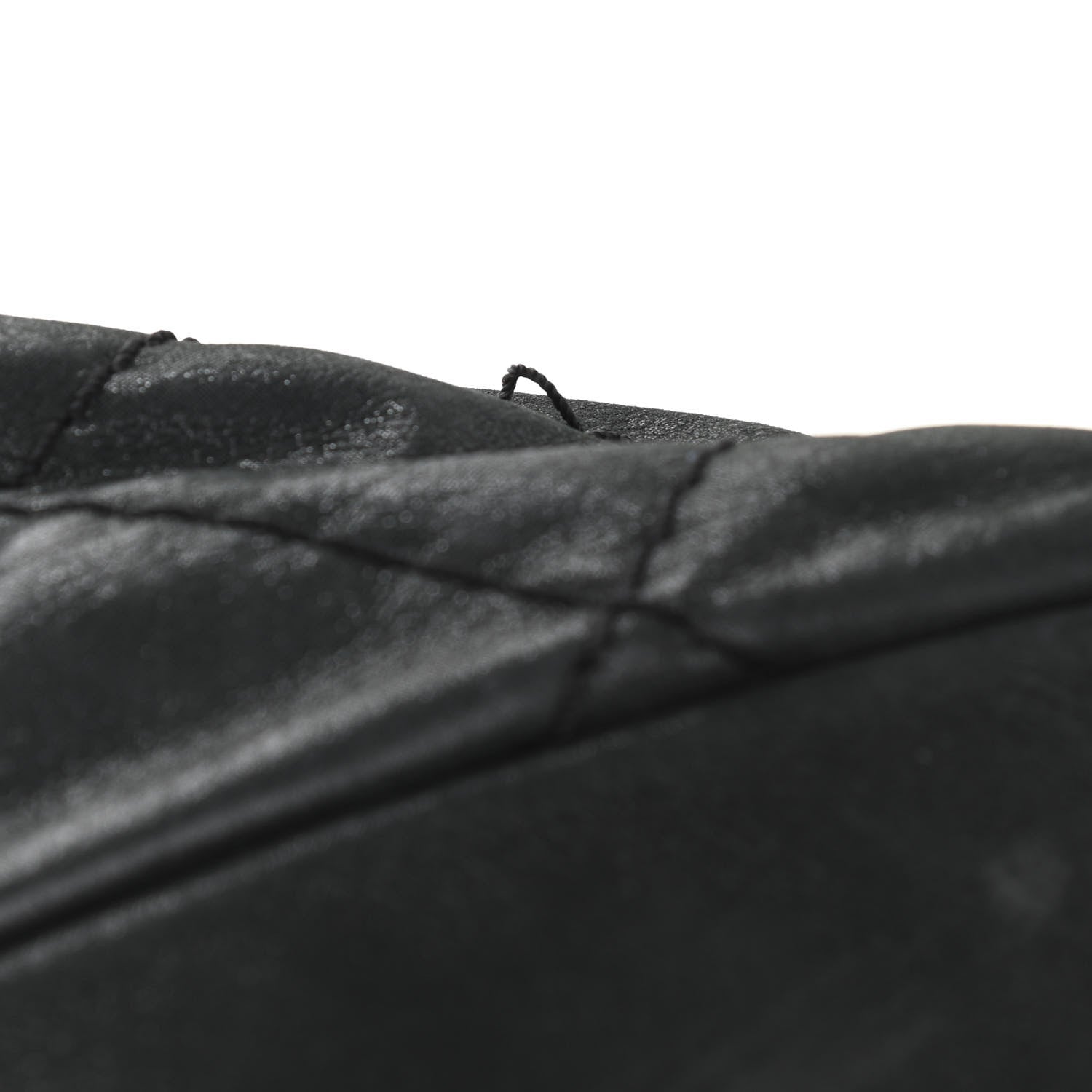 Chanel Iridescent Calfskin Stitched CC Shopping Tote Black 14 of 15