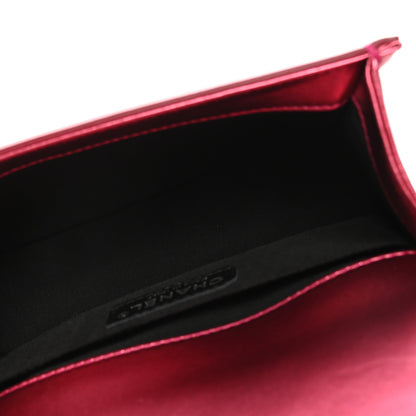Chanel Metallic Patent Calfskin Quilted Small Boy Flap Pink 5 of 10