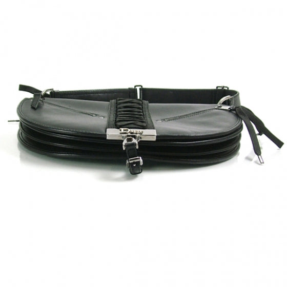 Christian Dior Leather Admit It Hobo Black 5 of 10