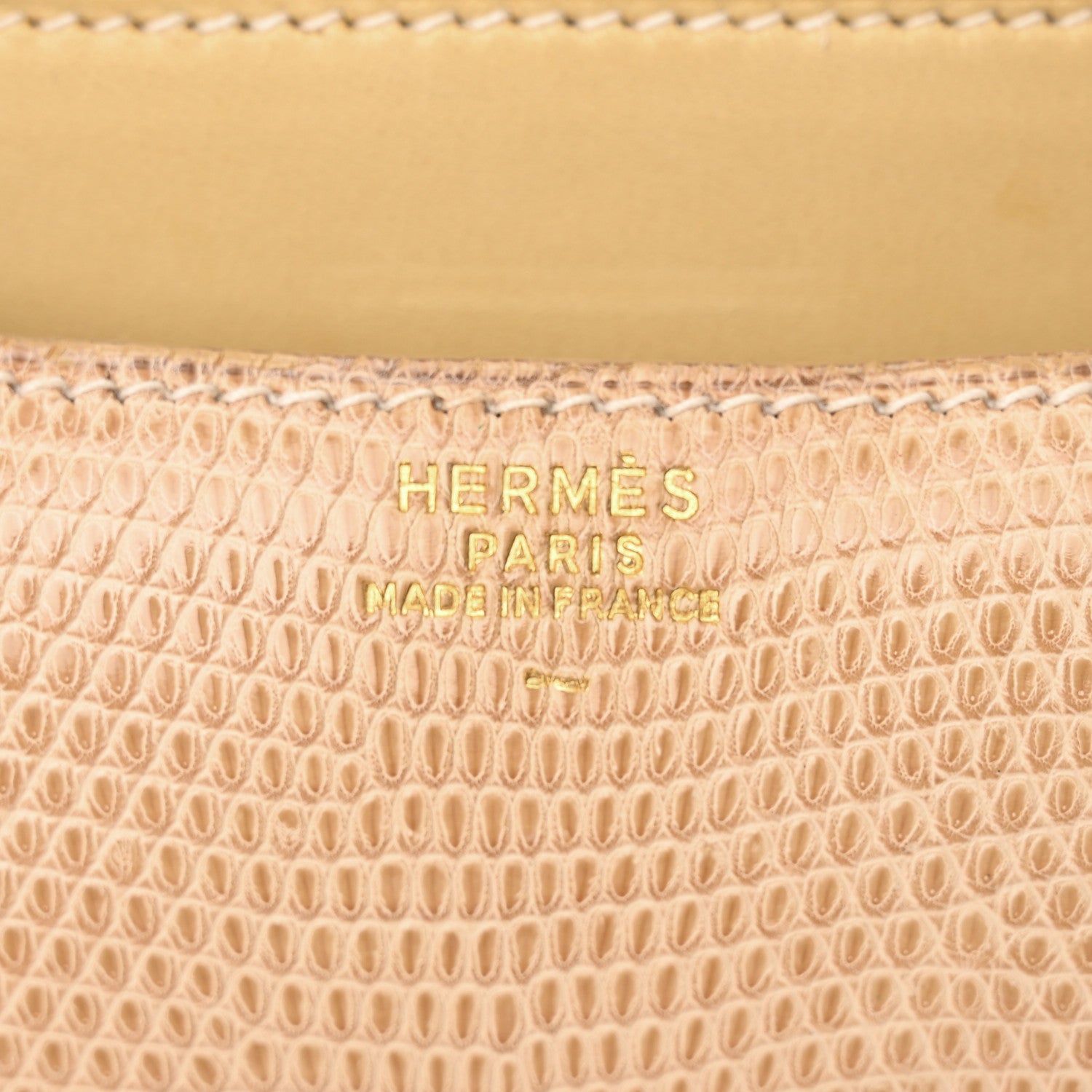 Hermes Lizard Constance 18 Ficelle 6 of 21