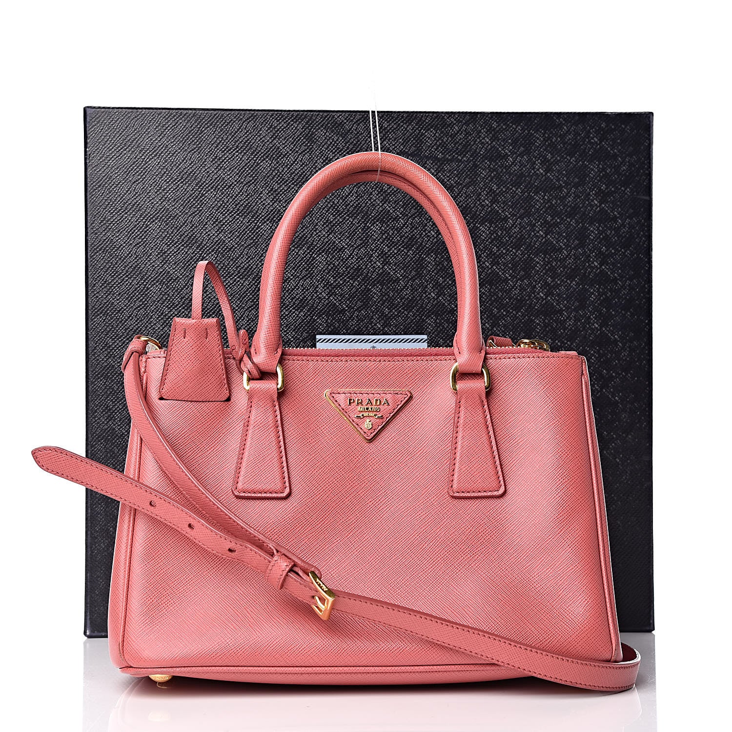 Prada Saffiano Small Galleria Double Zip Tote Tamaris 18 of 18