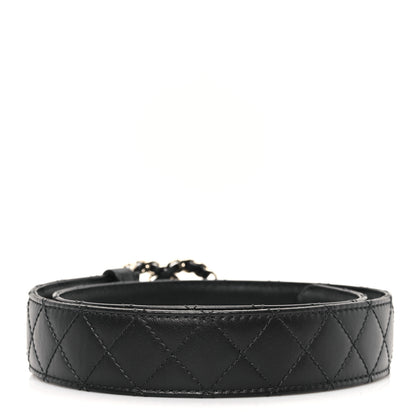 Chanel Calfskin Quilted CC Chain Belt 70 28 Black 2 of 7