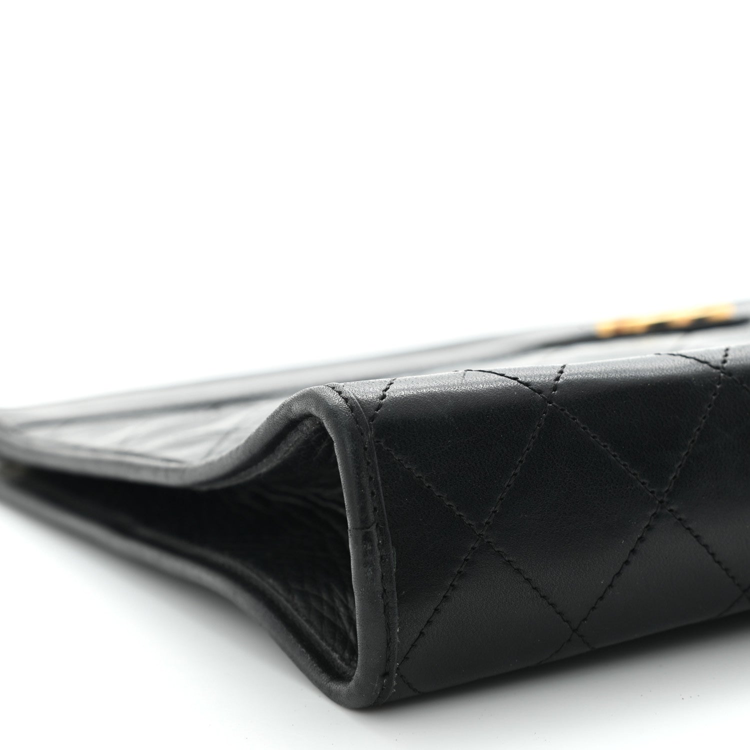 Chanel Lambskin Quilted CC Large Clutch Black 9 of 11