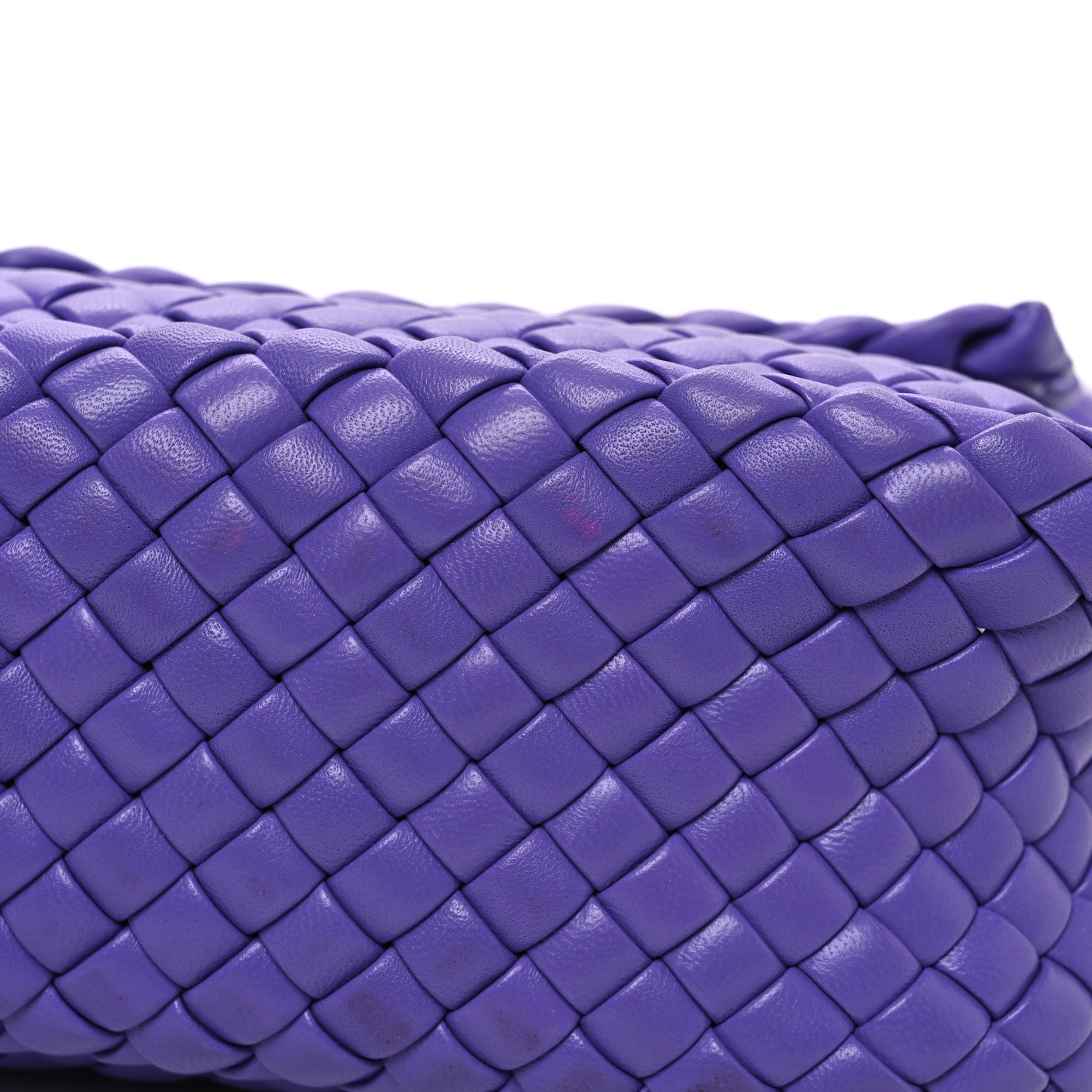 Bottega Veneta Nappa Intrecciato Small Cobble Shoulder Bag Purple