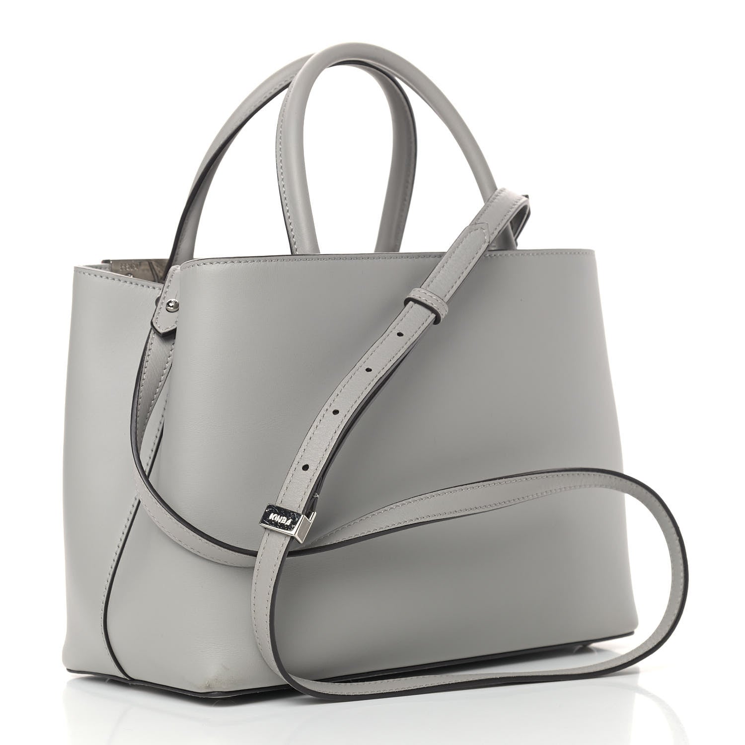 Fendi Vitello Baltico Dolce Studded Petite 2Jours Tote Ghiaccio Multicolor 3 of 13