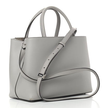 Fendi Vitello Baltico Dolce Studded Petite 2Jours Tote Ghiaccio Multicolor 3 of 13