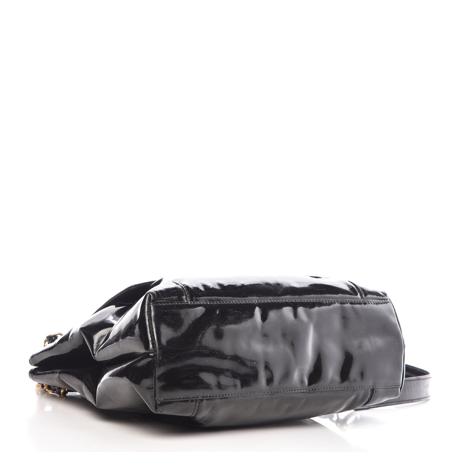 Chanel Patent Flap Shoulder Bag Black 4 of 21