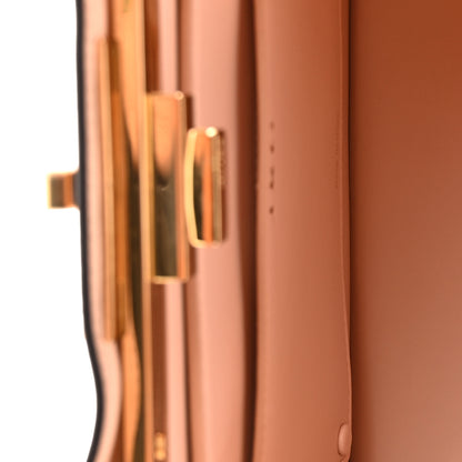 Fendi Vitello Seta Shiny Nappa Medium Peekaboo I SEE U Satchel Brandy Light Rose 10 of 25
