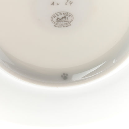Hermes Porcelain Mosaique Au 24 Gold Tea Cup And Saucer Set Of 2 6 of 9