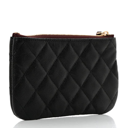 Chanel Caviar Quilted Small Pouch Black 3 of 8