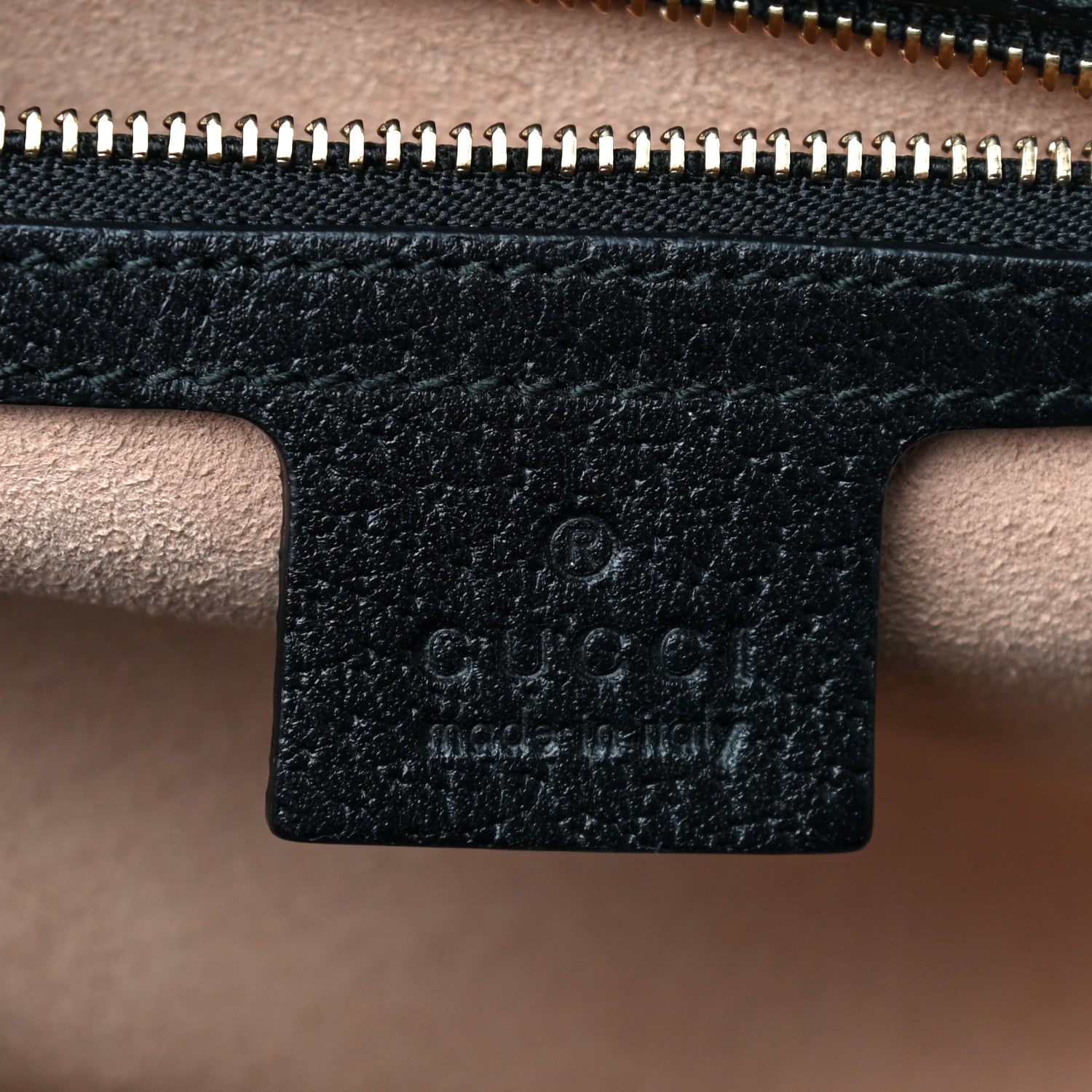 Gucci Textured Calfskin Web Medium Ophidia Chain Shoulder Bag Black 6 of 11