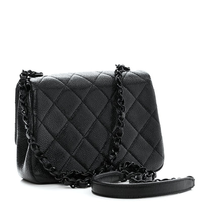 Chanel Caviar Quilted Incognito Mini Square Flap Black 3 of 10