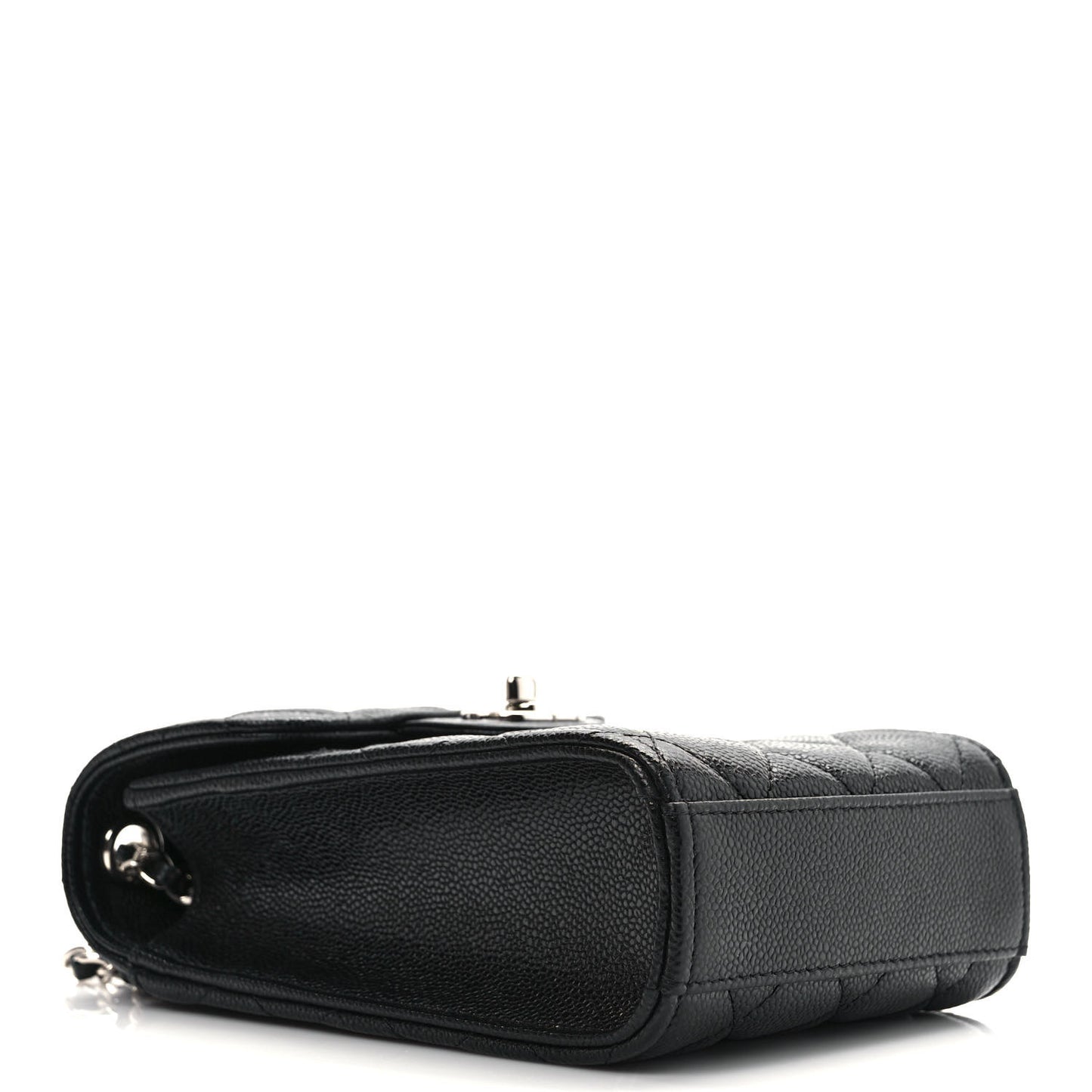 Caviar Quilted Classic Phone Holder Black