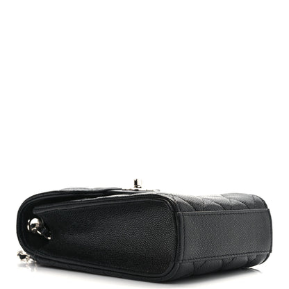 Chanel Caviar Quilted Classic Phone Holder Black 4 of 10