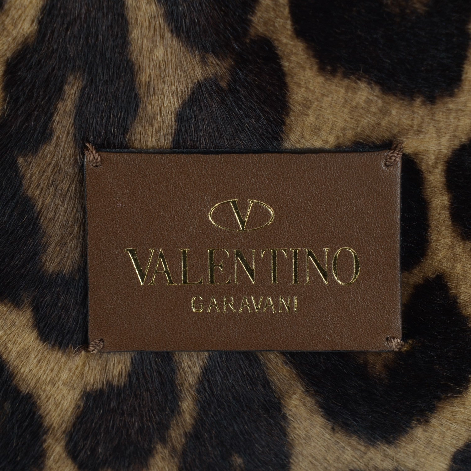 Valentino Garavani Calf Hair Leopard Print Rockstud Double Handle Tote Leopard 5 of 8