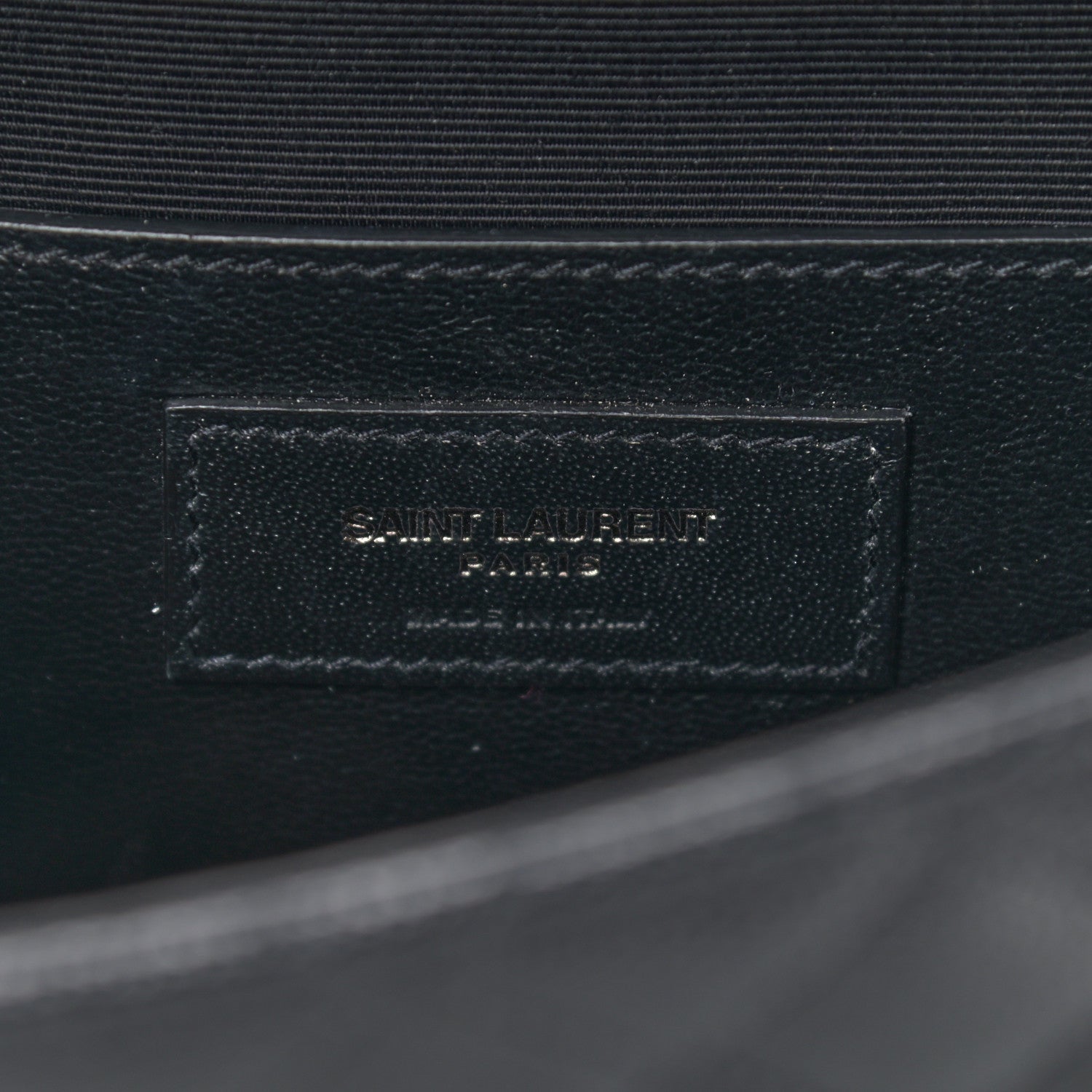Saint Laurent Grain De Poudre Textured Mixed Matelasse Triquilt Small Monogram Satchel Black 6 of 11