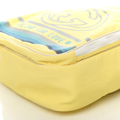 Gucci Nylon Twill Blind For Love Interlocking G Backpack Pastel Yellow Multicolor 8 of 9