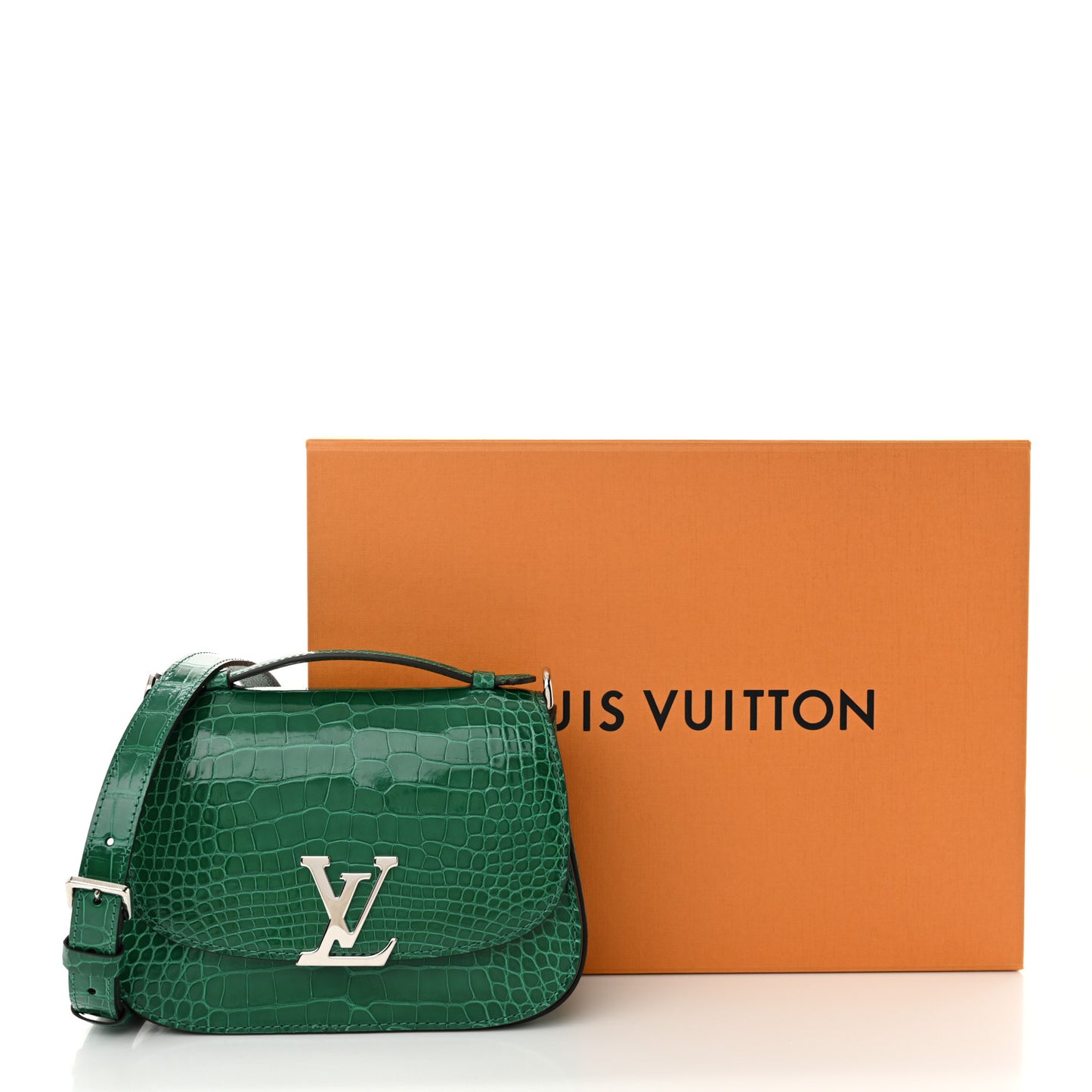 Shiny Alligator Vivienne NM Green