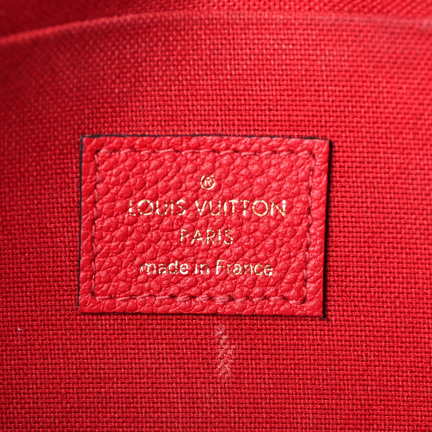 Louis Vuitton Empreinte Pochette Felicie Chain Wallet Scarlet 6 of 8