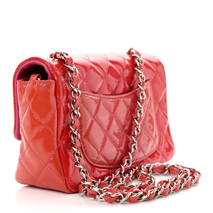 Chanel Patent Calfskin Quilted Mini Rectangular Flap Pink 3 of 10