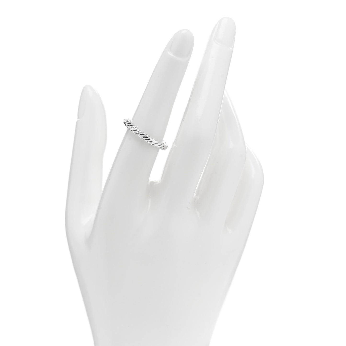 Sterling Silver Cable Classics Band Ring 54 6.75