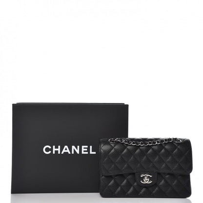 Chanel Caviar Quilted Small Double Flap Black 9 of 9