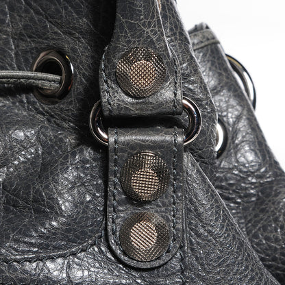 Balenciaga Agneau Giant 12 Silver Hardware Pompon Gris Tarmac 9 of 13