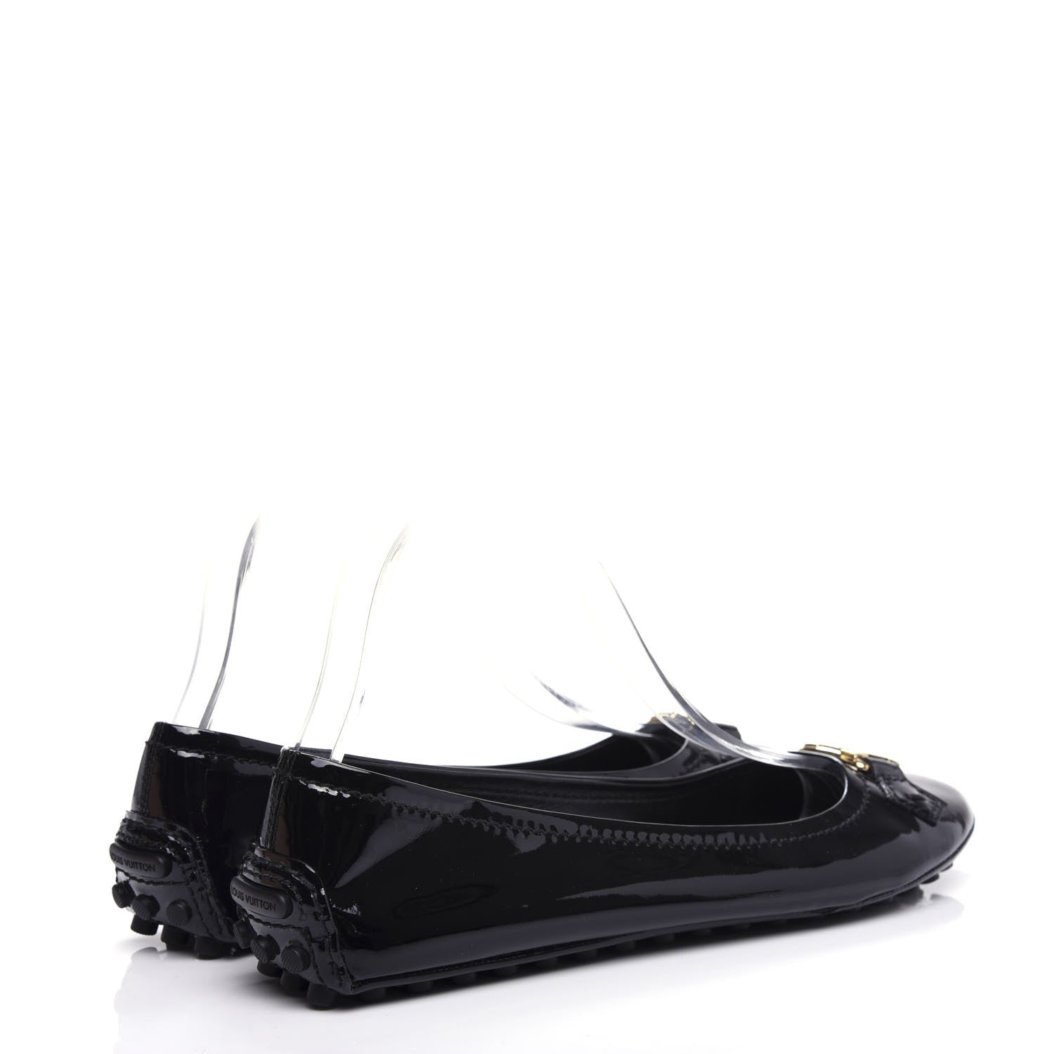 Louis Vuitton Patent Calfskin Oxford Ballerina Flats 40.5 Black 4 of 11