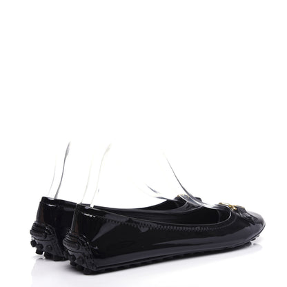 Louis Vuitton Patent Calfskin Oxford Ballerina Flats 40.5 Black 4 of 11