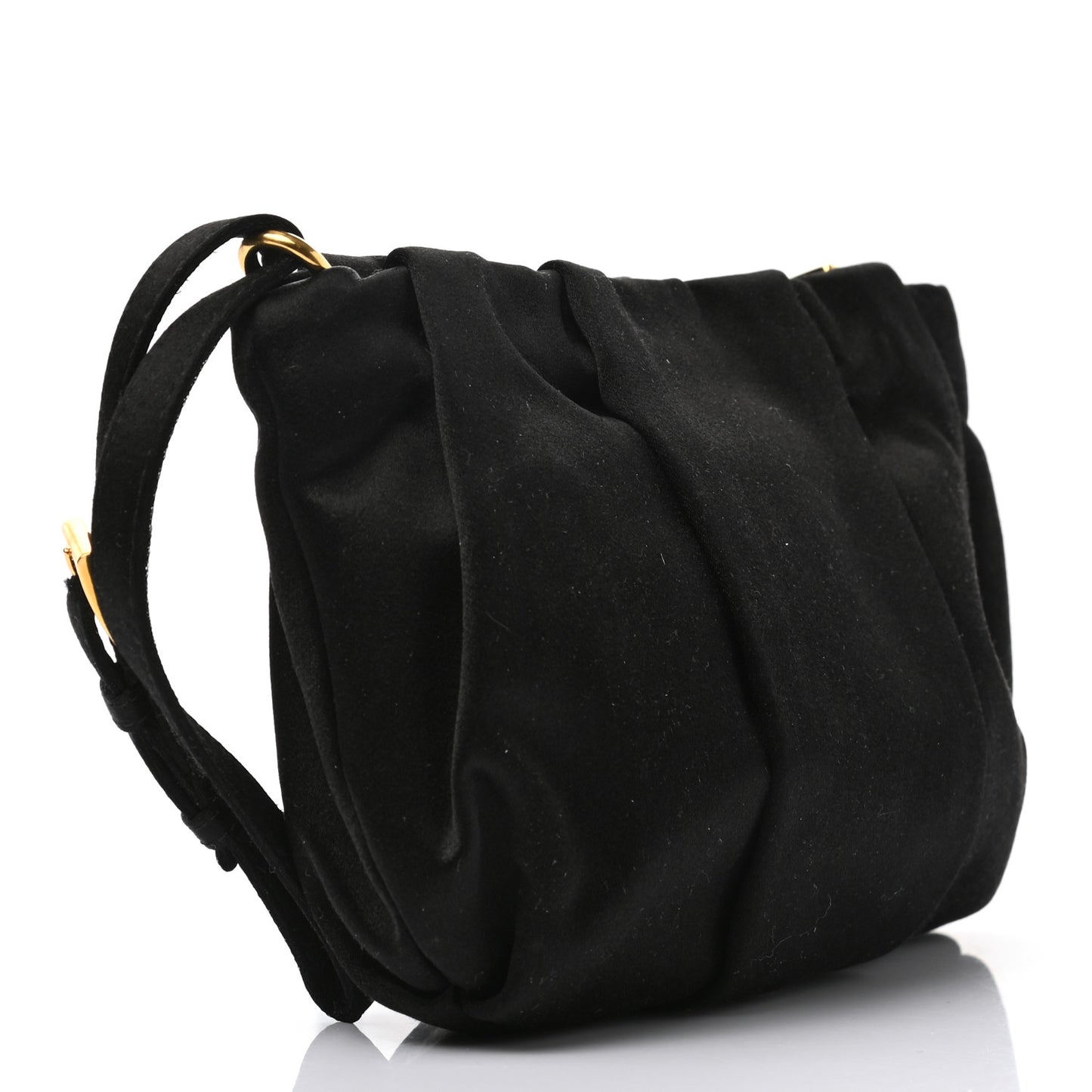 Tessuto Nylon Bow Wristlet Black