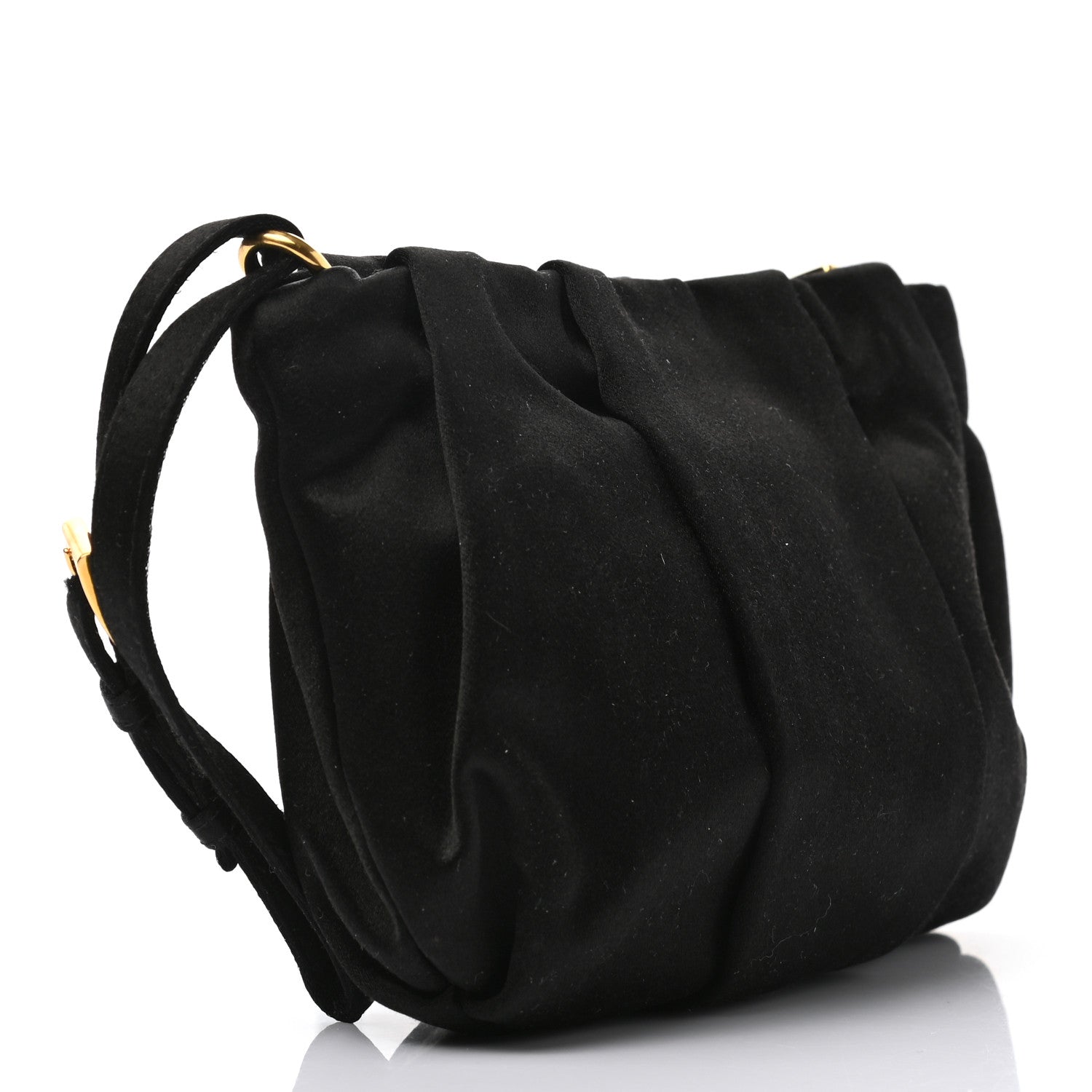 Prada Tessuto Nylon Bow Wristlet Black 2 of 9