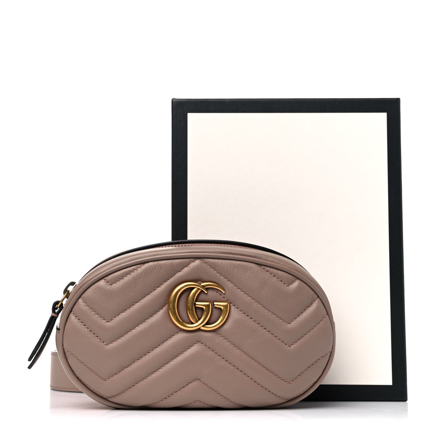 Calfskin Matelasse GG Marmont Belt Bag 95 38 Porcelain Rose