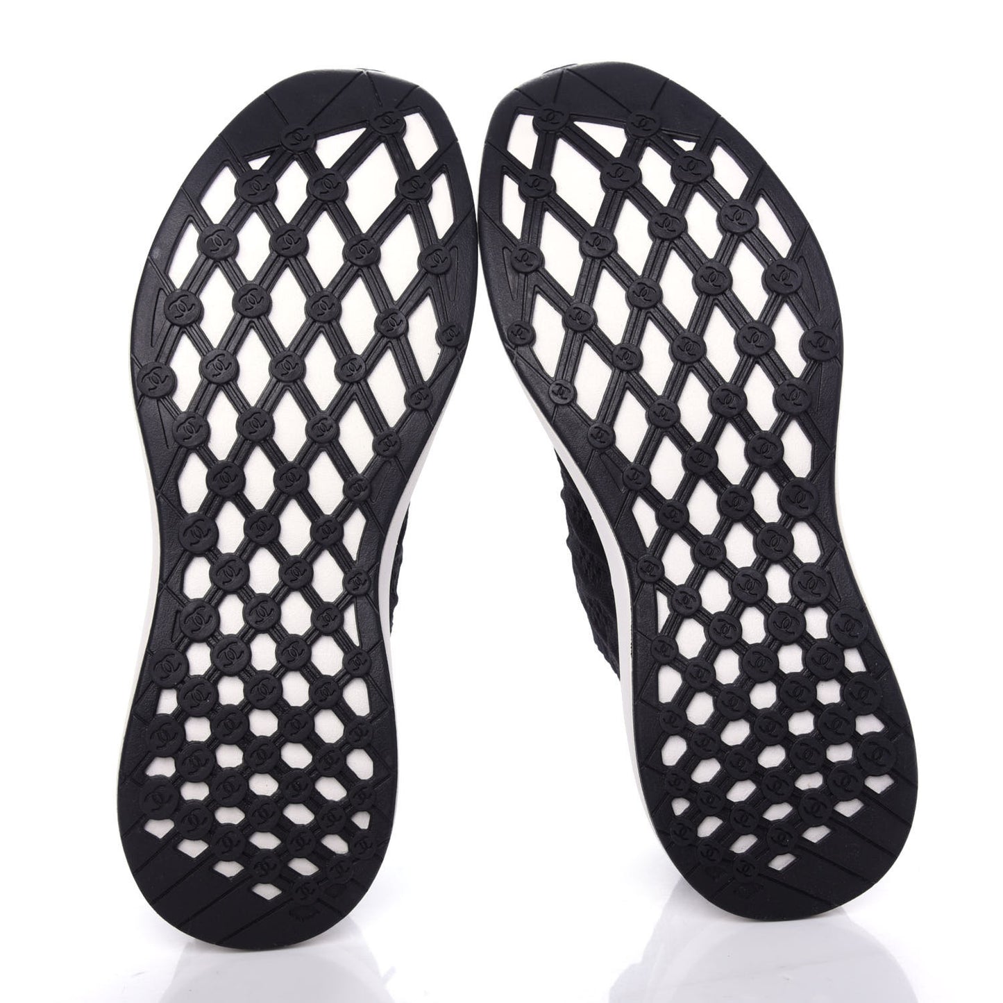Fabric Logo Sneakers 38 Black