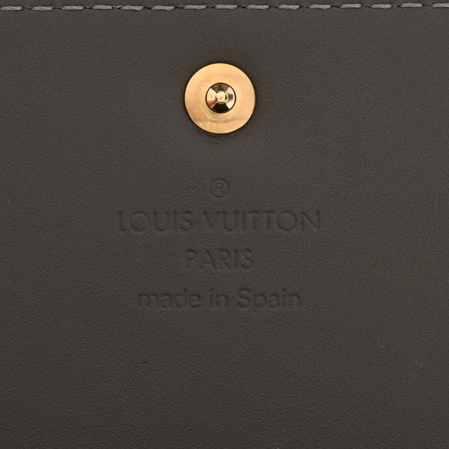 Louis Vuitton Vernis Business Card Holder Gris Art Deco 6 of 9
