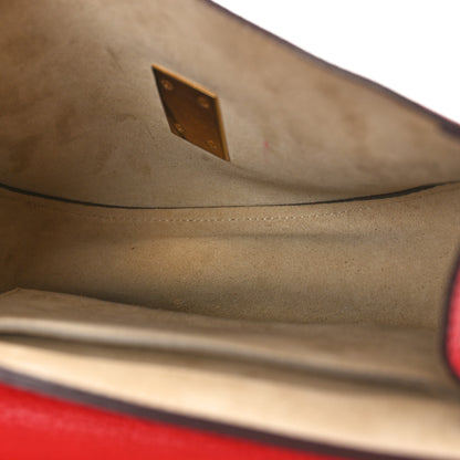 Chloe Grained Lambskin Mini Drew Shoulder Bag Plaid Red 5 of 11