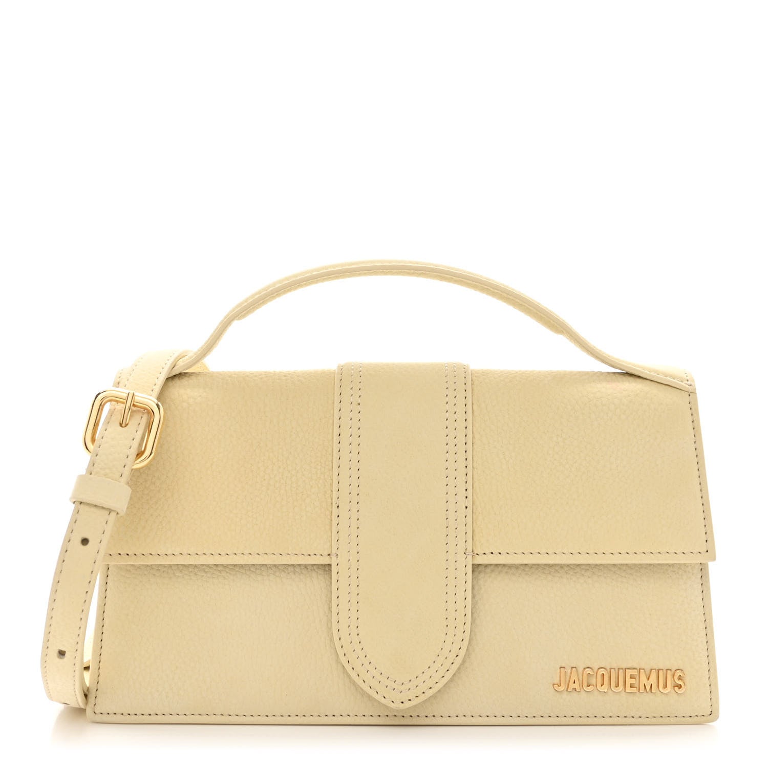 Jacquemus Grained Calfskin Le Grand Bambino Light Yellow 1 of 9