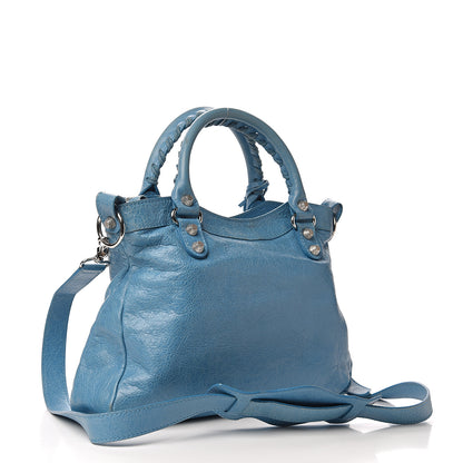 Balenciaga Agneau Giant 12 Silver Hardware Town Bleu Indigo 2 of 15