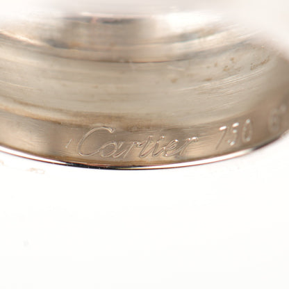 Cartier 18K White Gold 12mm Wide LOVE Ring 61 10 3 of 5