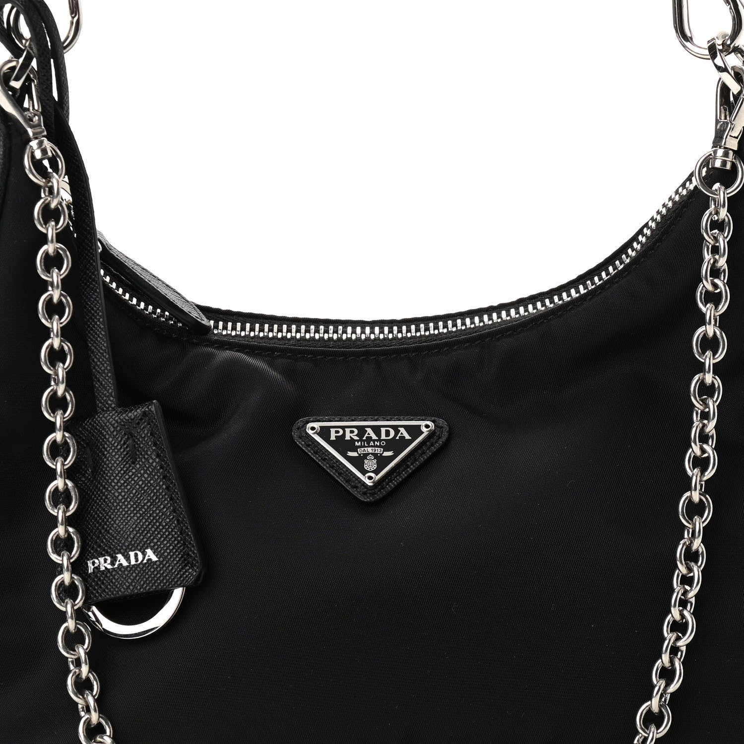 Prada Nylon Re-Edition 2005 Shoulder Bag Black 7 of 9