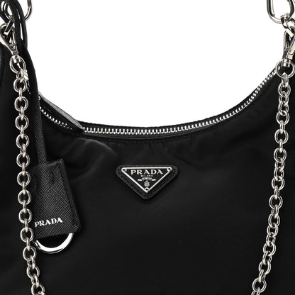 Prada Nylon Re-Edition 2005 Shoulder Bag Black 7 of 9