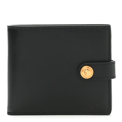 Versace Vitello Medusa Bi-Fold Wallet Black 1 of 6