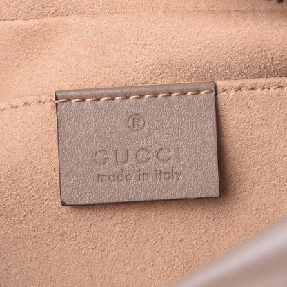 Gucci Calfskin Matelasse Small GG Marmont Chain Shoulder Bag Porcelain Rose 6 of 8