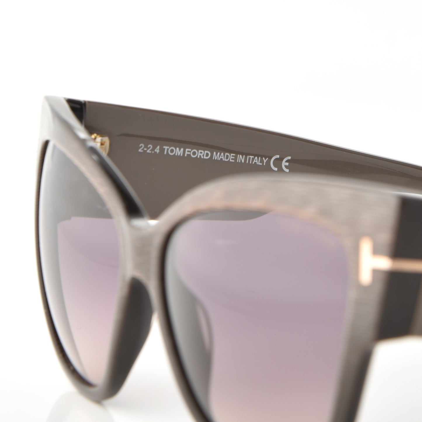 Acetate Anoushka Cat Eye Sunglasses TF371 Dove Grey