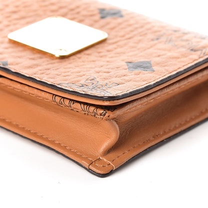 MCM Visetos Heritage Card Case Cognac 6 of 10