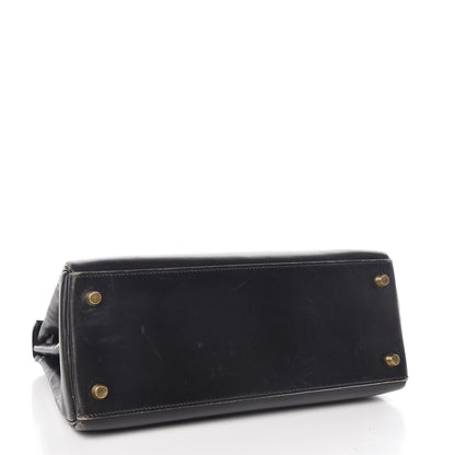 Hermes Box Kelly Retourne 28 Black 5 of 39