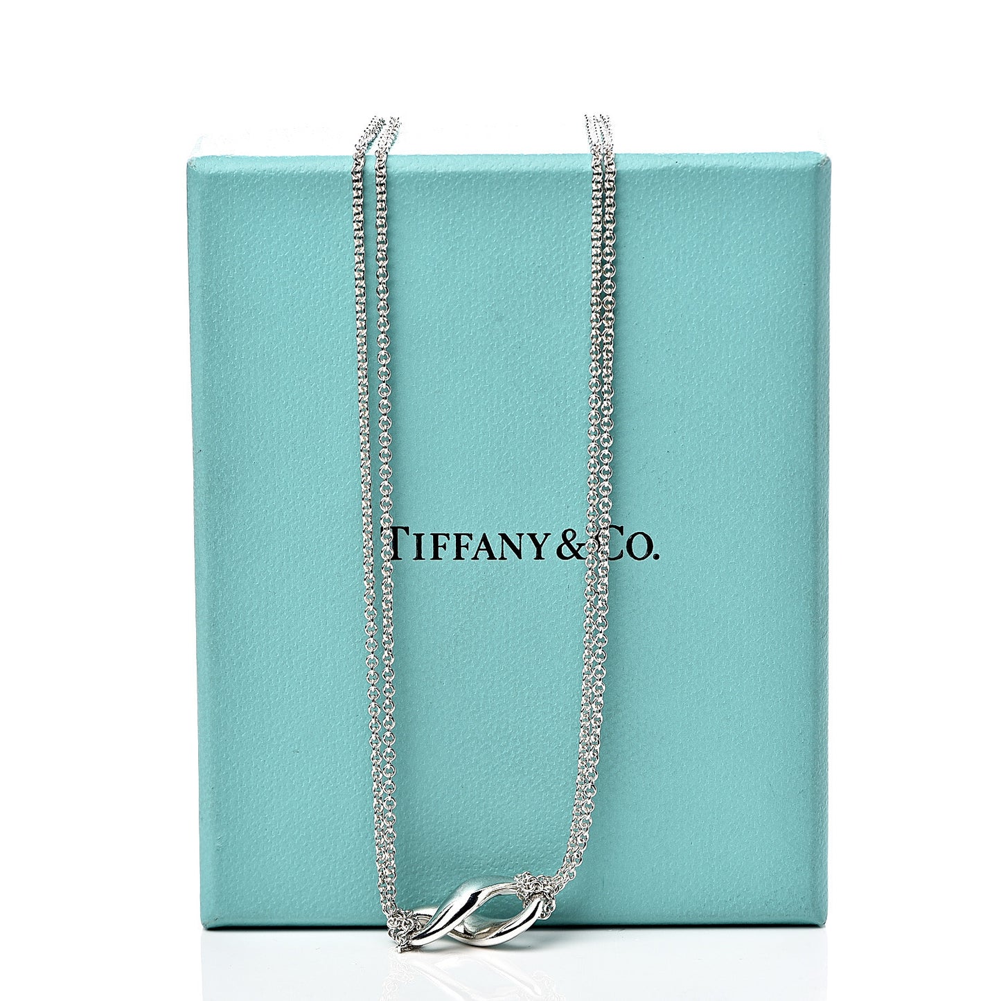 Sterling Silver Figure 8 Pendant Necklace