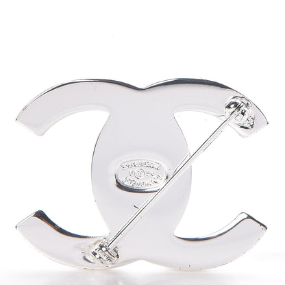 Chanel CC Turnlock Brooch Silver 3 of 5