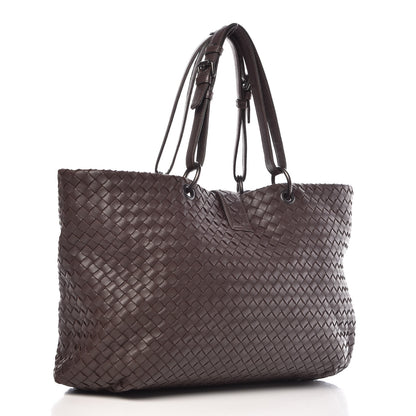 Bottega Veneta Nappa Intrecciato Large Capri Tote Ebano 4 of 11