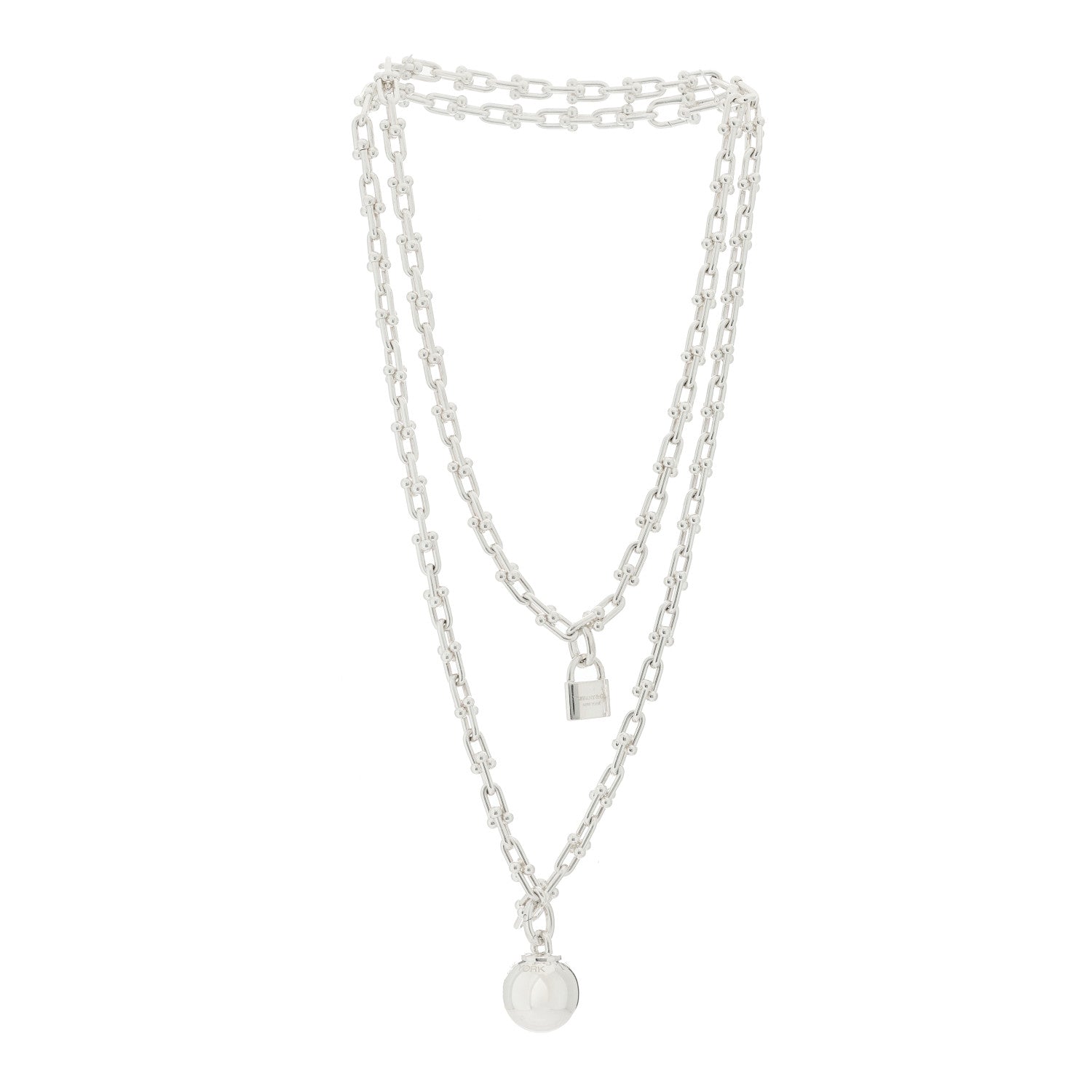 Tiffany Sterling Silver HardWear Wrap Necklace 3 of 6